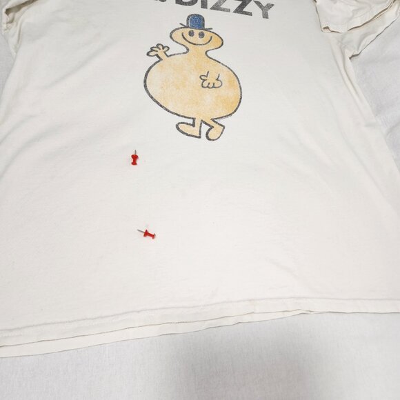 RARE Vintage MR. DIZZY 2007 Sun Faded White Cartoon T-Shirt Size X-Large U.S.A. - Picture 8 of 17
